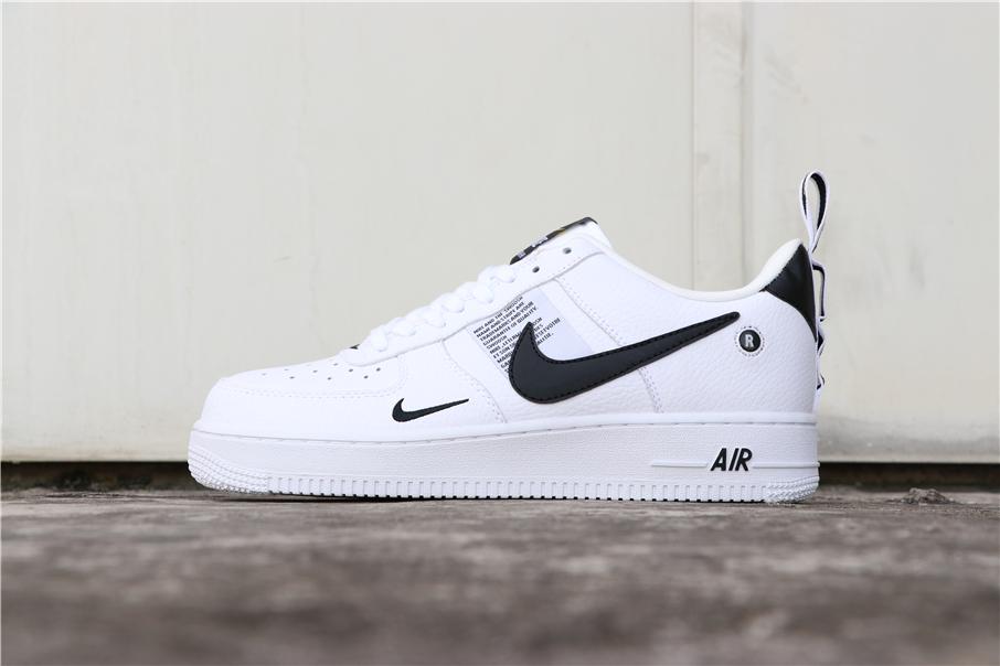 Nike Air Force 1 '07 LV8 Utility White Black Shoes - Click Image to Close